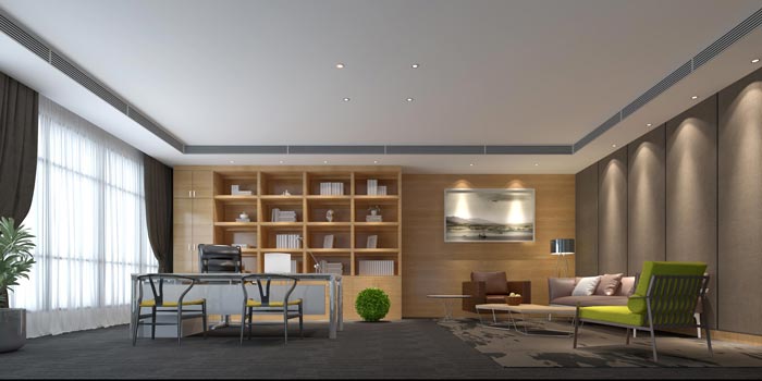 2600平方大型總經(jīng)理辦公室裝修設(shè)計案例效果圖