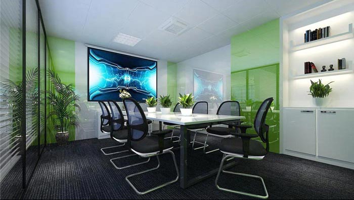 150平方小型創(chuàng)意辦公室裝修設(shè)計案例