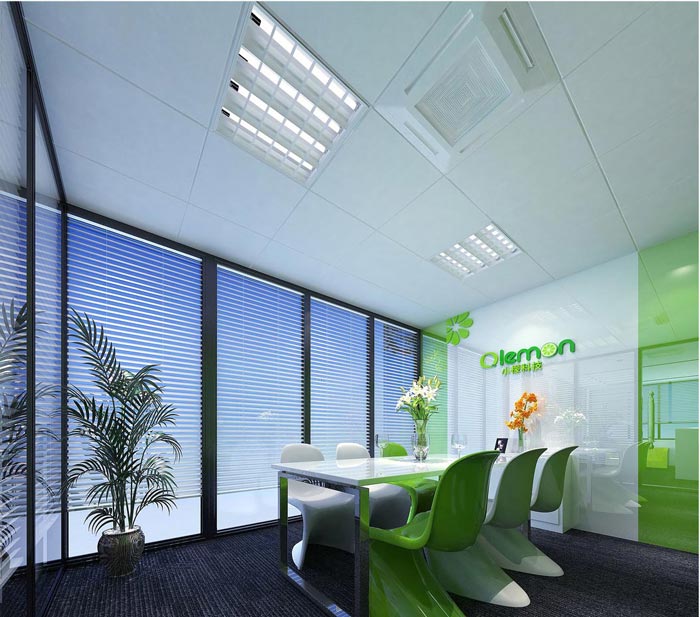 150平方小型創(chuàng)意辦公室接待室裝修設(shè)計(jì)案例效果圖