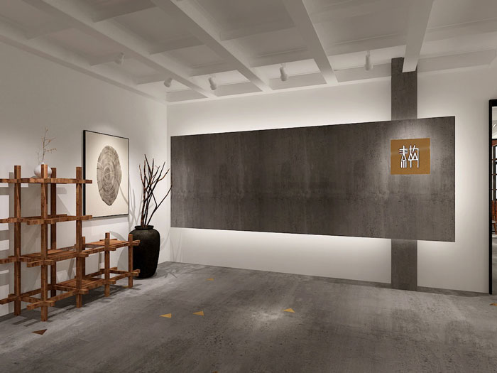 630平方中型創(chuàng)意辦公室進門區(qū)域裝修設(shè)計案例效果圖