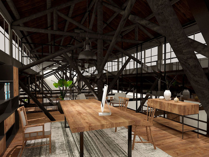 630平方中型創(chuàng)意總經(jīng)理辦公室裝修設(shè)計案例效果圖