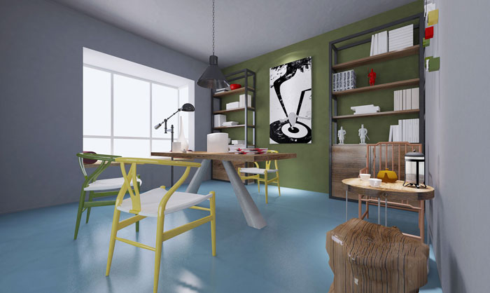 200平方LOFT風(fēng)格辦公室書房區(qū)域裝修設(shè)計(jì)案例效果圖