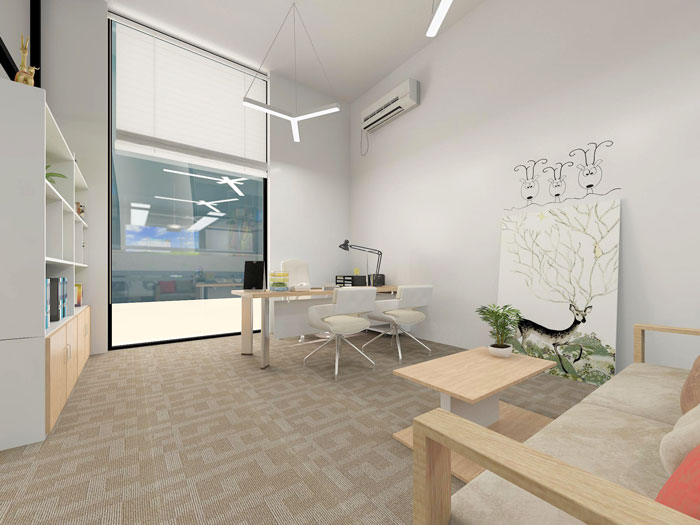 530平方中型創(chuàng)意總經(jīng)理辦公室裝修設(shè)計(jì)案例效果圖