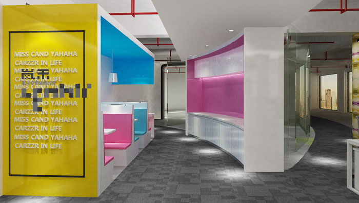 1030平方大型創(chuàng)意辦公室裝修設計案例