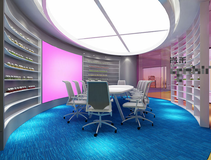 1030平方大型創(chuàng)意辦公室會(huì)議室裝修設(shè)計(jì)案例效果圖