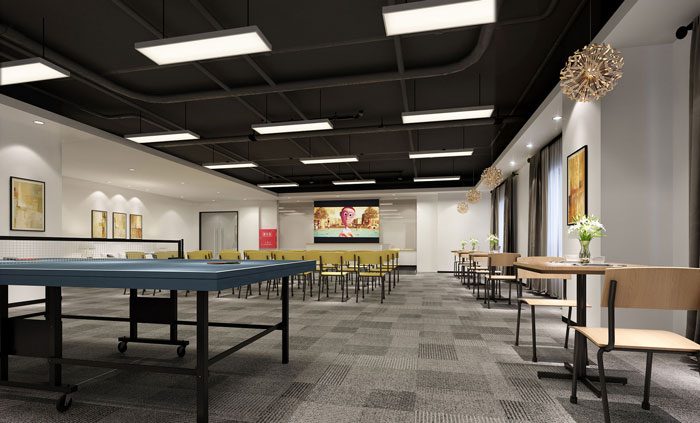 880平方教育集團(tuán)辦公室休息、娛樂區(qū)域裝修設(shè)計(jì)案例效果圖