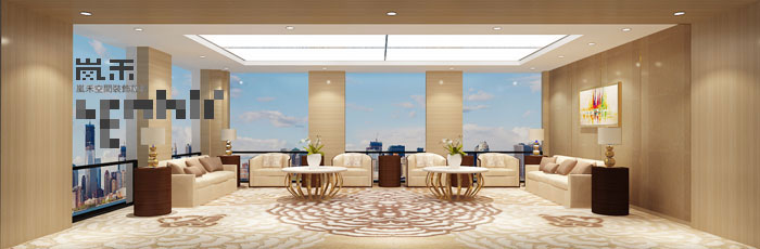 1450平方大型創(chuàng)意辦公室會客廳裝修設計案例效果圖