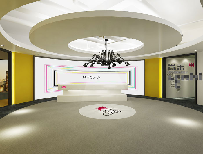 1050平方電子商務(wù)辦公室前臺裝修設(shè)計案例效果圖