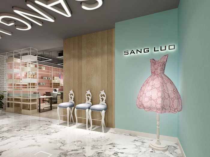 450平方現(xiàn)代簡(jiǎn)約辦公室進(jìn)門區(qū)域裝修設(shè)計(jì)案例效果圖