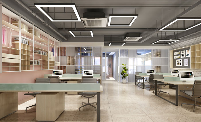 450平方現(xiàn)代簡(jiǎn)約辦公室辦公區(qū)域裝修設(shè)計(jì)案例效果圖