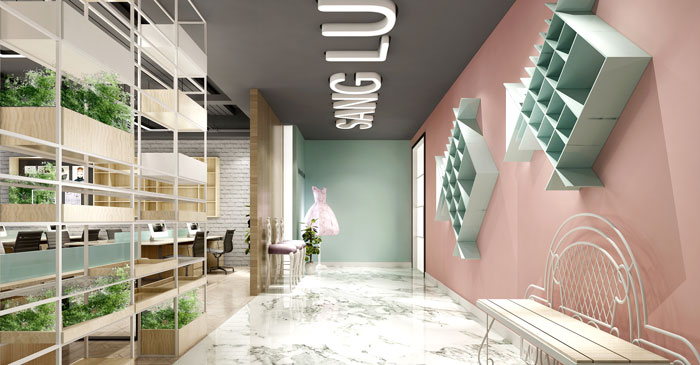 450平方現(xiàn)代簡約風(fēng)格辦公室裝修設(shè)計案例