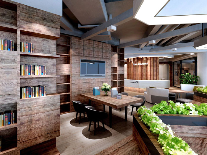 910平方中型創(chuàng)意辦公室休息區(qū)域裝修設(shè)計(jì)案例效果圖