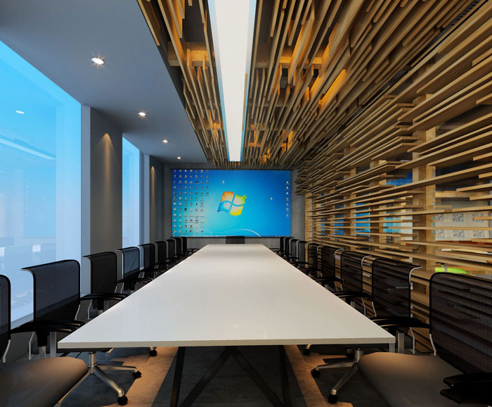 1100平方大型創(chuàng)意辦公室會(huì)議室裝修設(shè)計(jì)案例效果圖