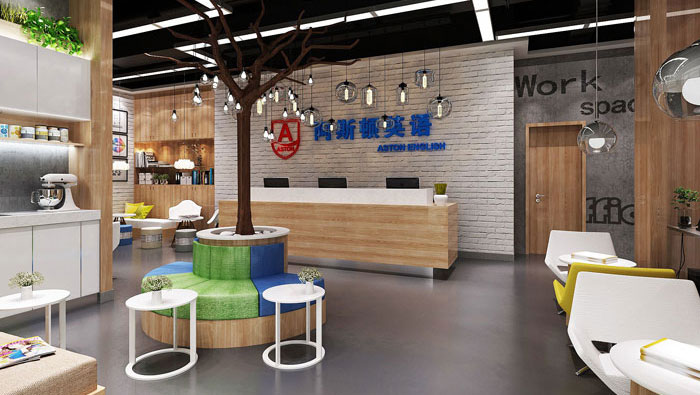 650平方教育辦公室裝修設計案例