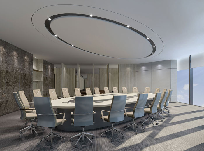 1410平方大型創(chuàng)意辦公室會議室裝修設(shè)計(jì)案例效果圖