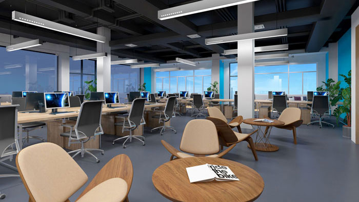 920平方中大型辦公室裝修設(shè)計案例