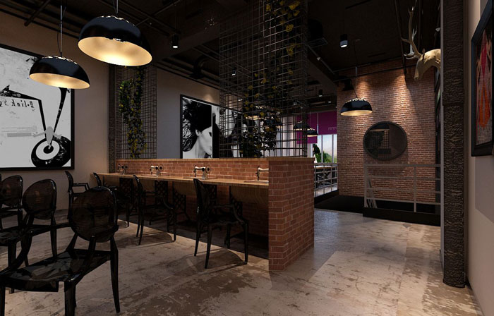 500平方服裝公司辦公室工作區(qū)域軟裝設計效果圖