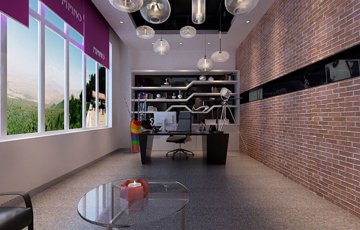 500平方服裝公司總經(jīng)理辦公室軟裝設計效果圖