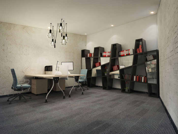 750平方辦公室設(shè)計部門軟裝設(shè)計方案效果圖