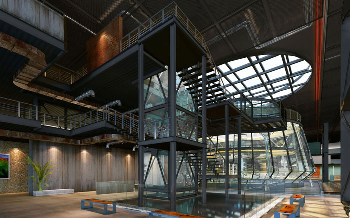 1800平方辦公室整體設(shè)計(jì)方案效果圖