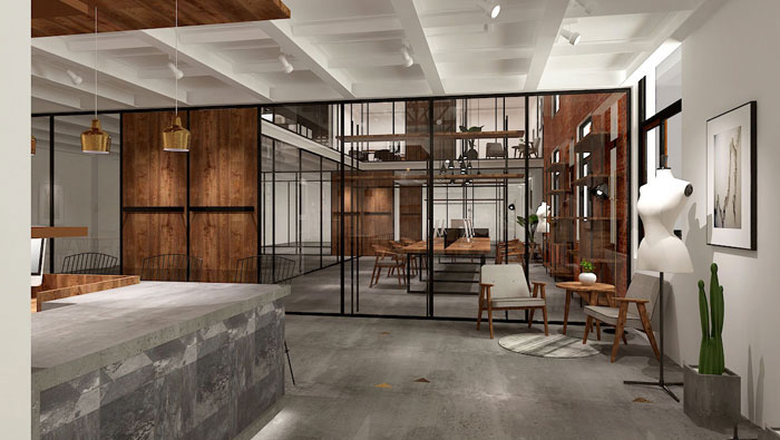 850平方廠(chǎng)房辦公室裝修設(shè)計(jì)案例