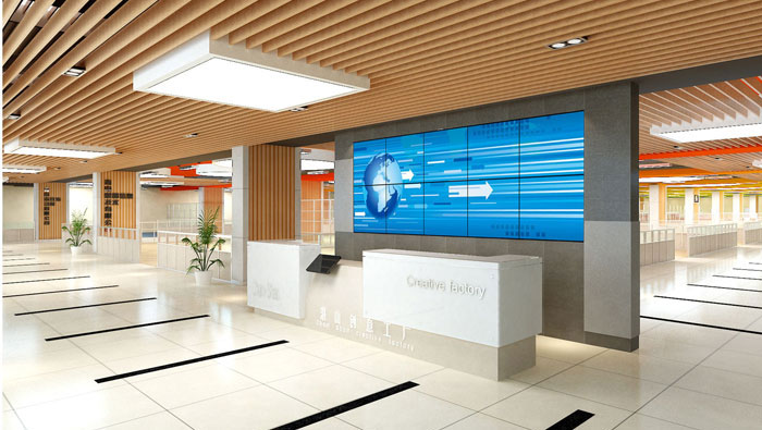 1500平方創(chuàng)意工廠(chǎng)辦公室裝修設(shè)計(jì)案例