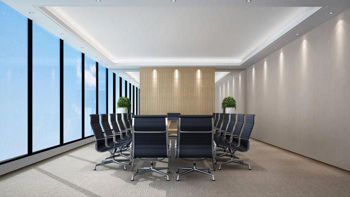 1400平方辦公室會(huì)議室裝修設(shè)計(jì)方案效果圖