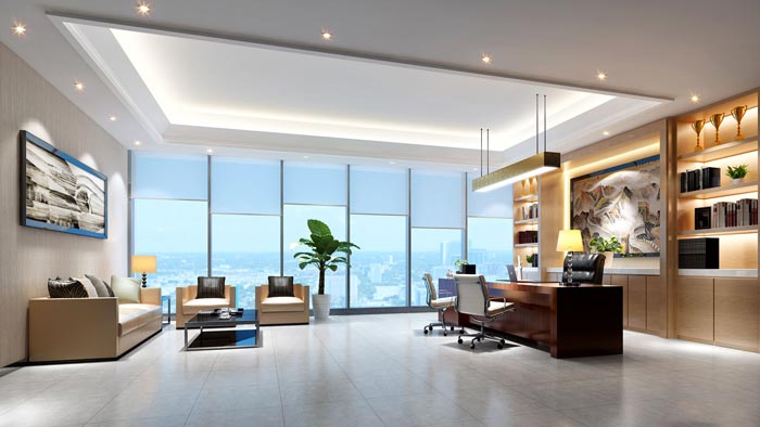 1400平方總經(jīng)理辦公室裝修設(shè)計(jì)方案效果圖