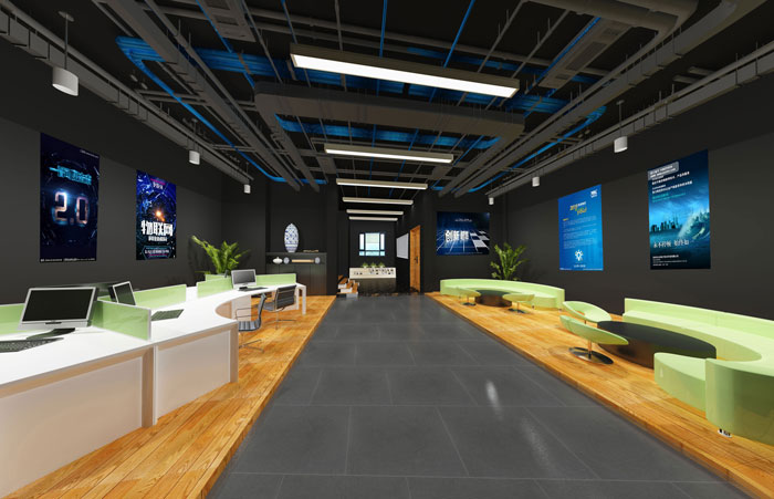 辦公展示空間裝修設計效果圖
