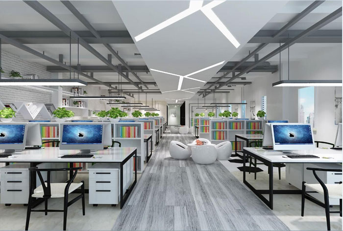 辦公區(qū)域裝修設計效果圖