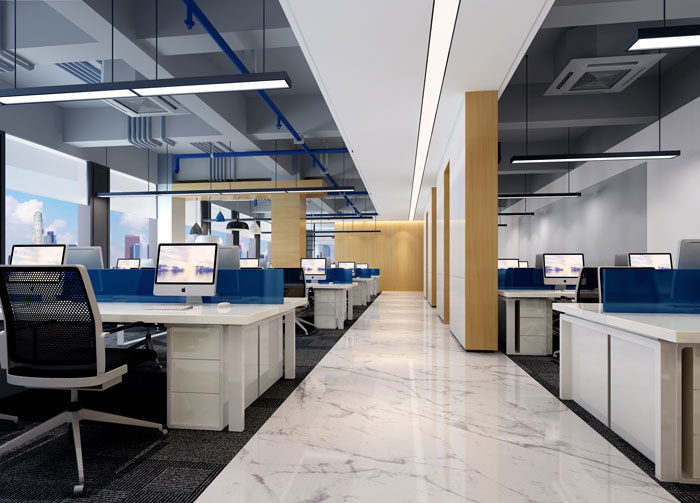 辦公室辦公區(qū)域裝修設(shè)計效果圖