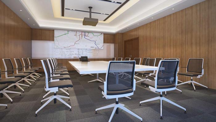 480平方現(xiàn)代簡約辦公室裝修設(shè)計(jì)案例