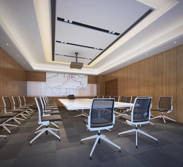 480平方現(xiàn)代簡(jiǎn)約辦公室會(huì)議室裝修設(shè)計(jì)案例效果圖