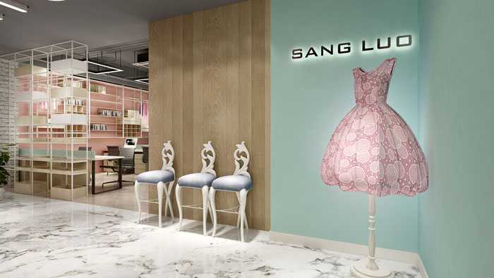 服裝公司辦公室前臺裝修設計案例