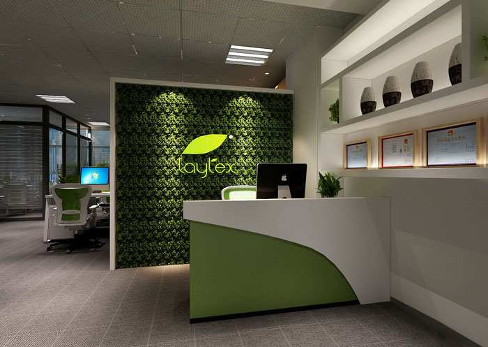 100平方互聯(lián)網(wǎng)公司辦公室前臺(tái)裝修設(shè)計(jì)案例效果圖