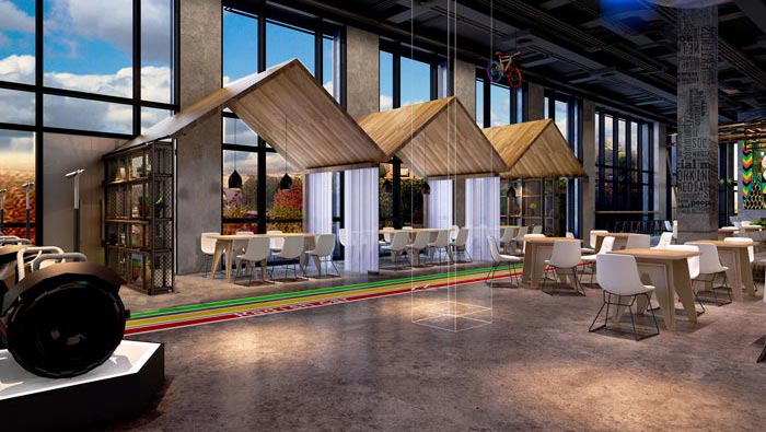 廠房辦公室前臺裝修設計案例