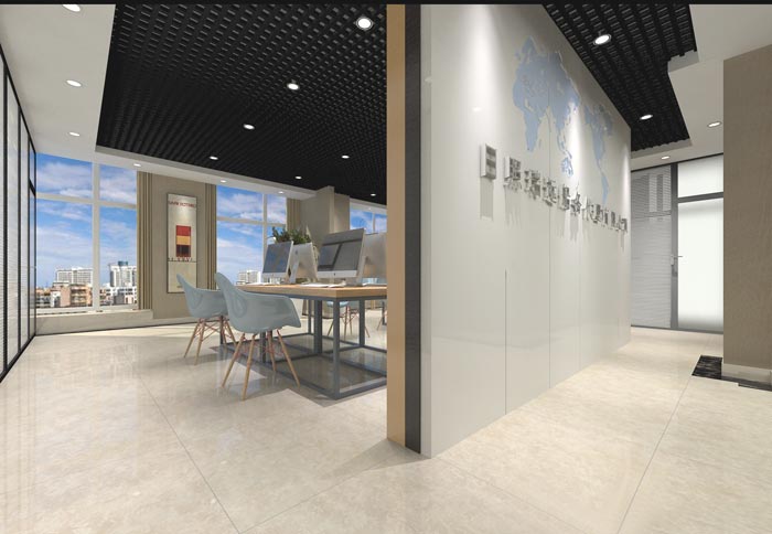 事務所辦公室前臺裝修設計案例