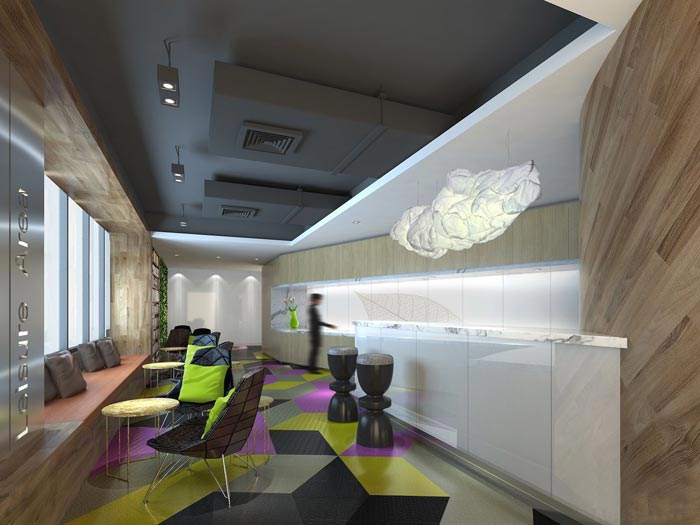 金融咨詢服務(wù)公司辦公室茶水間裝修設(shè)計(jì)效果圖