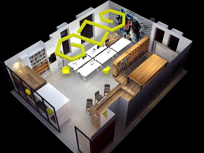 小型動(dòng)畫(huà)設(shè)計(jì)工作室裝修設(shè)計(jì)平面圖