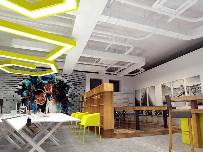 小型動(dòng)畫(huà)設(shè)計(jì)工作室會(huì)議室裝修設(shè)計(jì)效果圖