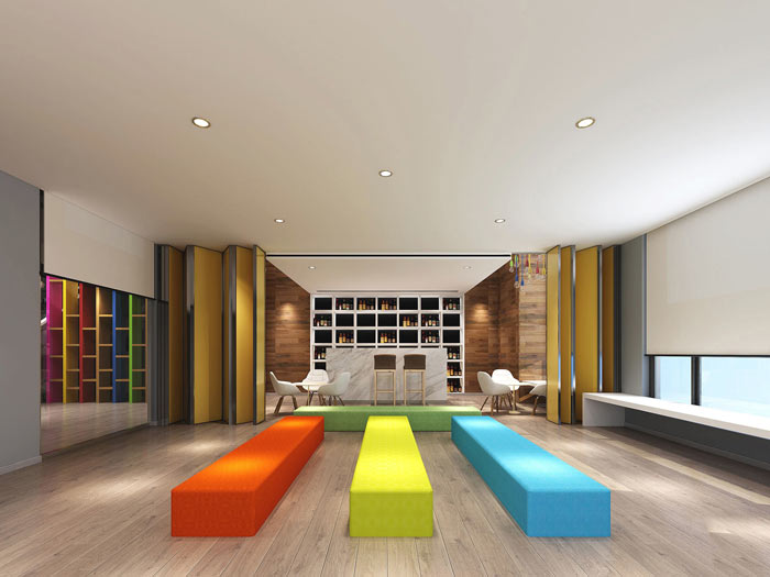 室內(nèi)設(shè)計(jì)事務(wù)所辦公室休息區(qū)域裝修設(shè)計(jì)案例效果圖