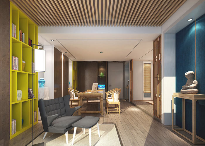 室內(nèi)設(shè)計(jì)事務(wù)所總經(jīng)理辦公室裝修設(shè)計(jì)案例效果圖