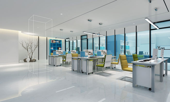 廣告策劃公司辦公室辦公區(qū)域裝修設(shè)計效果圖