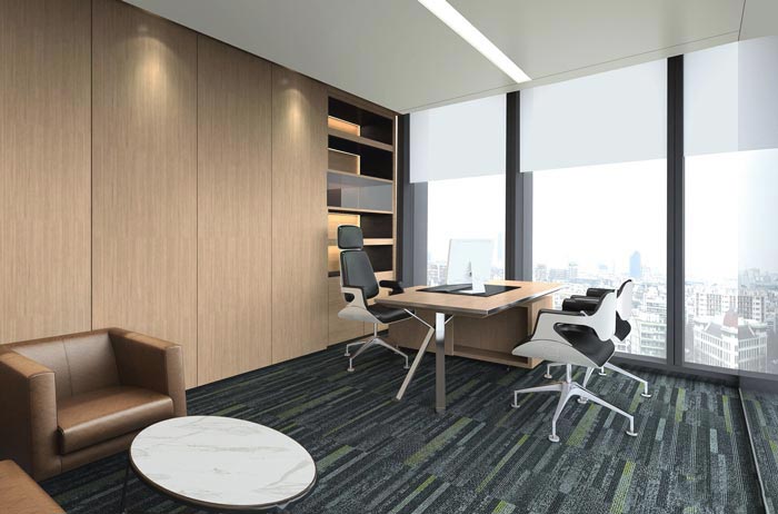 投資控股公司總經(jīng)理辦公室裝修設(shè)計(jì)效果圖