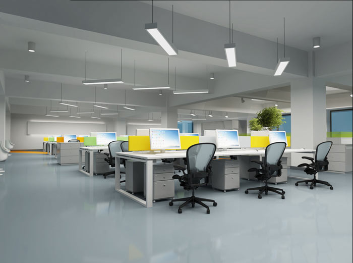 辦公家具廠房辦公室辦公區(qū)域裝修設(shè)計(jì)效果圖