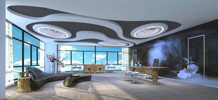 代駕公司總經(jīng)理辦公室裝修設計案例效果圖