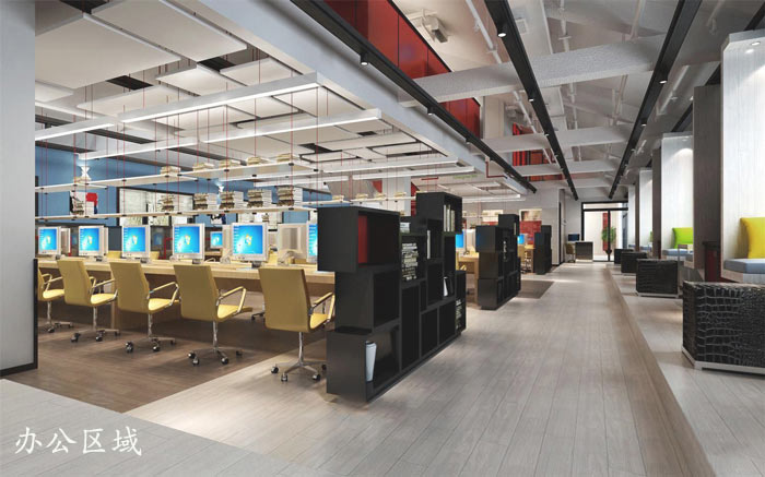 文化傳播公司辦公室前臺(tái)裝修設(shè)計(jì)效果圖