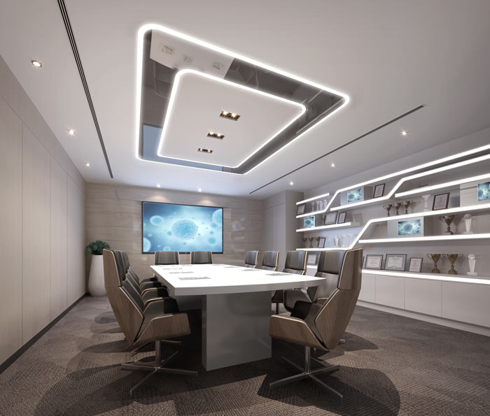 創(chuàng)業(yè)公司辦公室會(huì)議室裝修設(shè)計(jì)案例效果圖