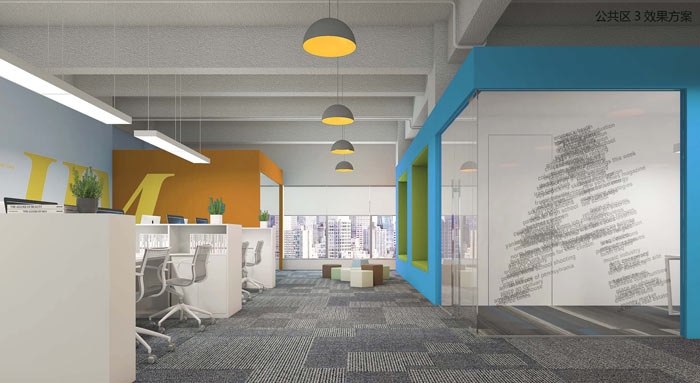 機(jī)器人科技公司辦公室休息區(qū)域裝修設(shè)計(jì)案例效果圖