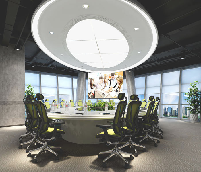 營(yíng)銷策劃公司辦公室會(huì)議區(qū)域裝修設(shè)計(jì)案例效果圖